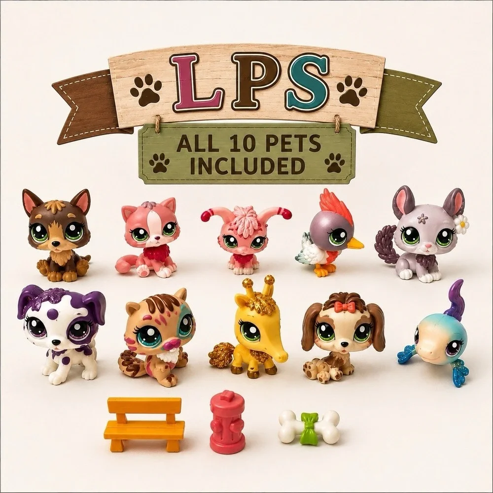 LPS Littlest Pet Shop Collector's 10 Pack #2129-#2138 All 10 Pets 2010 G2